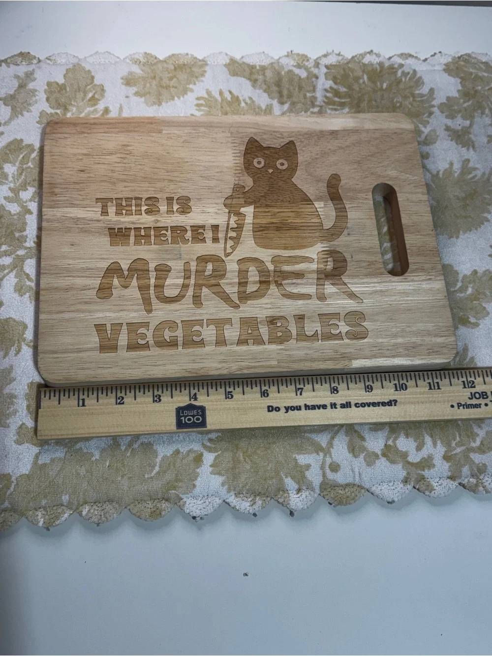 Wood Cutting Board Engraved 